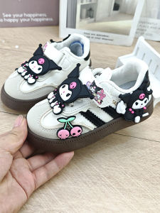 Kuromi Kids Sports Shoes Anti-slip Wear-resistant Floor Shoes for Toddlers And Preschool Children Ages 3-6 Casual Style Rubber Sole