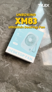 TYLEX XM83 Ultrathin Desktop Fan 2000mAh Battery 100 Gear Wind Speed Cooling Fan