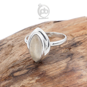 Cincin Wanita Perak 925 Moonstone Air Brush Brusina