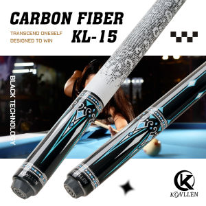 KONLLEN ไม้คิวพูล KL-15WF คาร์บอนไฟเบอร์ของแท้12.5ปลายขนาดมิลลิเมตร3*8/8สลักข้อต่อด้ามจับหนังบิลเลียดมืออาชีพชุดไม้คิวบิลเลียด