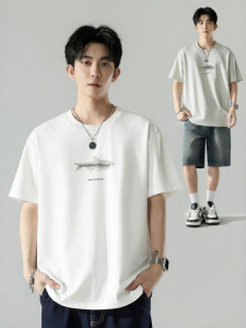 Wood soon | Trendy American Streetwear Round-neck Short-sleeve T-Shirt