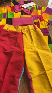 พร้อมส่ง ชุดแหยมเด็กชาย เสื้อผ้าเด็กผู้ชาย ชุดพี่เคล้า ชุดย้อนยุคเด็กชาย ชุดตลก ชุดสงกรานเด็กชาย เสื้อแขนสั้นเด็ก เสื้อเชิ๊ตเด็ก