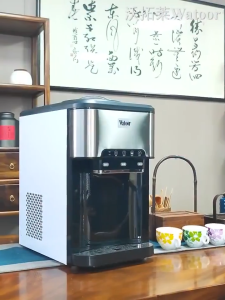 NEW Watoor Multifunctional Ice Making Water Dispenser Small Desktop ice maker smart water bar Household Commercial Hot and Cold Water Ice Cube machine Electric Kettle gift Fairy Tale World One