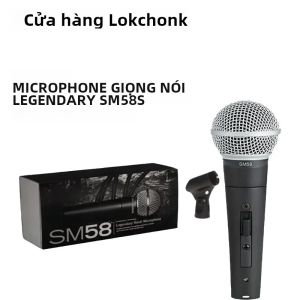 Kim Loại SM58 Cardioid Năng Động Micro Chuyên Nghiệp Có Dây Giai Đoạn Hát Karaoke BBOX Ghi Âm Giọng Hát Mic Dành Cho Thanh Nhạc