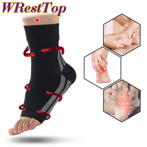 1Pair Ankle Compression Sleeve Plantar Fasciitis Socks Pain Relief for Sprained Ankle Heel Spurs Edema Achilles Tendonitis