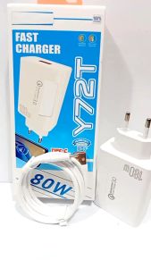 Charger For VIVO Y 72T 180W Fast Charger Quick Charge3.0 Support Fast Charging