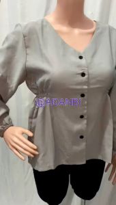 Blus 969-80 Lengan Panjang Realpict LD 98 PJ 60 CM Bahan Angel Crepe Soft Import Premium