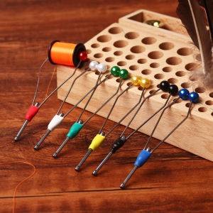 1PC/6PCS Colorful Bi-ceramic Tip Fly Tying Steel-Alloy Bobbin Thread Holder for Making Dry Wet Nymph Fishing Lure Tool