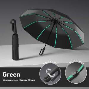 Strong Windproof Automatic Umbrella 72 Bones Sunshade Uv Protection Folding Mens Umbrella Buckle Rain Large Parasol for Women