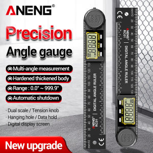 ANENG | ANENG High-Precision 360° Digital LCD Angle Ruler Protractor Angle Finder Woodworking Tools for Room Inspection and Measure