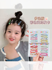 Colorful Polka Dot Hair Clips Cute Childrens Forehead Bangs Side Hair Accessories Durable Original Design Hair Decorations