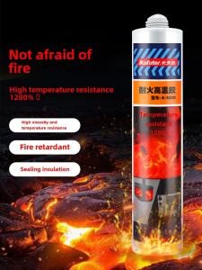 Kafuter K-5800 Fireproof High Temperature Resistant Sealing Glue 1280 Degree Glass Exhaust Pipe Boiler Repair Filling Fixing