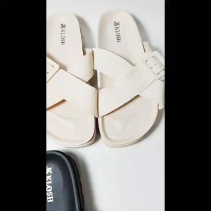 Sandal Jelly Slop Wedges Platform Ban Silang Gesper Kotak LCR 1249-2 36-40