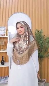 HIJAB INSTAN BERGO PET MOTIF BUNGA PERINTING JERSEY PREMIUM/KERUDUNG MUSLIM KEKINIAN