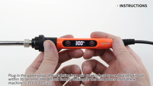 TASKTOOL 80W Wired Electric Soldering Iron 180-520℃ Adjustable Digital Display Fast Heating Solder Welding Tools