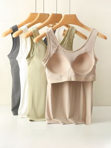 MiiOW | Áo ba lỗ Ice Silk thể thao dành cho nữ Áo ba lỗ dây đeo vai Áo khoác ngoài Áo ngực có đệm Áo ngực một mảnh MiiOW Cat Person