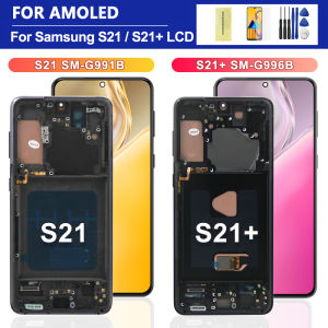 S21 Plus AMOLED Screen for Samsung S21+ 5G G996B Lcd Display Digital Touch Screen with Frame for Samsung S21 G991B Display