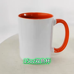 Customized Personalized Inner Colored Ceramic Mugs for Souvenirs or Gifts DIY mugs with printed photos names and logos. Perfect for a birthday gift.