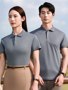 Áo Thun Polo Cao Su Cotton Thêu Tay Ngắn Mùa Hè Thường Ngày Cổ Polo Tay Ngắn Cao Su Cotton Thêu Đi Làm Đi Làm