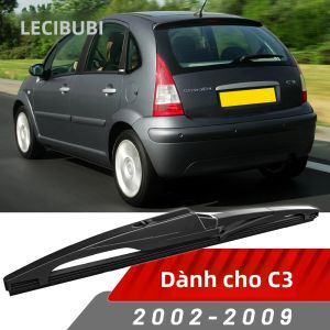 Lưỡi Gạt Nước Kính Chắn Gió Phía Sau Cho Citroen C3 2002-2009 Phụ Kiện Gạt Nước Bằng Cao Su Màu Đen