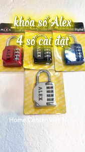 Ổ KHÓA SỐ ALEX LOẠI 4 SỐ CÀI ĐẶT theo ý muốn