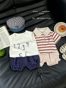 Summer Breathable Cotton Baby Boy Set