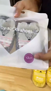 Baby Walking Socks Shoes Non-Slip Soft Floor Shoes Cute Baby Leather-Soled Sock Footwear COD