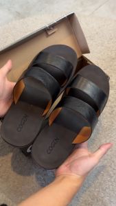 Cogen Sendal Pria Kulit Dua Ban 2 Original Leather Sandal Kokop Marino DB