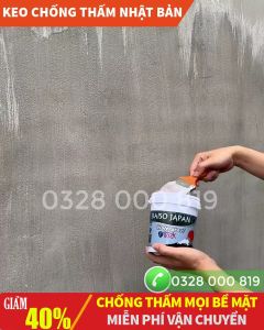 Hộp 5kg - DAISO - Keo chống thấm Nhật Bản Chính hãng - Chống thấm hiệu quả Vết nứt tường trần nhà mái nhà sân thượng
