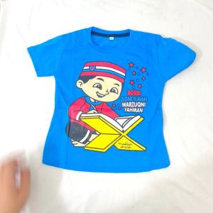 Baju Kaos Setelan Anak Laki-Laki Lucu Import 1 - 10 Tahun Karakter Cowok Muslim - Hypelane Kids