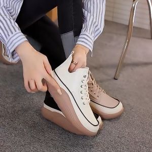 COD Sepatu Boots Fashion Wanita Premium Boot Hak Tebal SSK 379