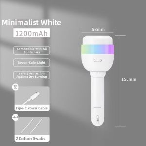Portable Mini Ultrasonic Humidifier Office Desktop Water Bottle Shape Silent Bedroom Spray Moisturizing Long Tube Shape Design
