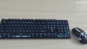 2025 Technology N600 Wireless Keyboard Mouse Set Charging Laptop Tablet Office Retro Round Keys Keyboard Mouse