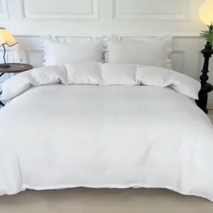 Hotel White 4 in 1 Set 200x230cm Quilt Cover Cadar Hotel Putih Sarung Bantal Queen King Fitted Sheet