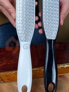 ตะไบขัดส้นเท้า สเตนเลส 2ด้าน ดํา/ทอง สำหรับขัดผิวเท้า ดูแลเท้า ขัดส้นเท้าแตก