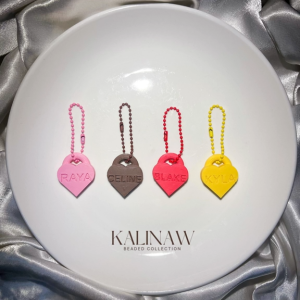 KALINAW Heart Personalized Name Keychain/ Name Charm/ Giveaways I Premium 3D Printed PLA