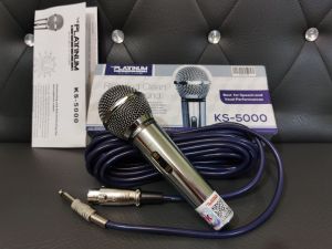 Original Platinum KS-5000 Karaoke Microphone With QR Code Authentic Platinum Full Metal Heavy Duty 10meters Cable Wire