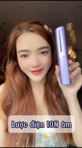 Lược Điện Duỗi Tóc Mini Không Dây 4000mAh | Máy Là Tóc Ion Âm Cầm Tay Uốn Duỗi Tạo Kiểu