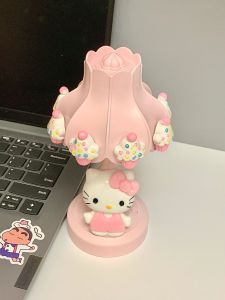 Cartoon Cute Object Flat Price Shop Hellokitty Table Lamp Hello Kitty Lotus Leaf Night Light Atmosphere Decorative Light Qixi Gift