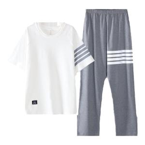 Bộ đồ ngủ đôi MiiOW Cat Person vải cotton tay ngắn thoáng khí - mùa hè