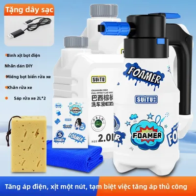 Máy Phun Bọt Xe Điện