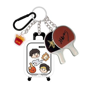 Limited Edition Cute Sho Head Combination Luggage Samosa Yaoyaole Keychain Cartoon Anime Themed Baggage Tag Pendant
