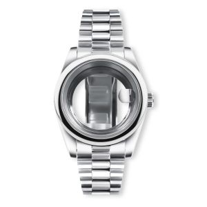 Vỏ Đồng Hồ Tròn NEITON 36MM/40MM Có Mặt Kính Sapphire Cho NH34/35/36 ETA2824 Bộ Chuyển Động Bằng Thép Không Gỉ Chống Nước 100m Dây Đeo Vòng Đeo Tay Tổng Thống Được Bao Gồm