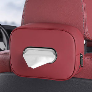Car Seat Back leather Tissue Box Storage Box Interior Accessories For Toyota Vios Wish Hilux Yaris Rush GR Corolla Cross Avanza Innova Veloz Fortuner Alphard Altis Camry bZ4X RAV4 Harrier