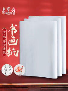 RongBaoZhai Anhui Jingri Xing Bihui Shuowen Practice Paper Calligraphy Special Paper for Beginners Brush Writing Semi-Mature Semi-raw