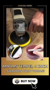 Amplas Tempel Velcro Serbaguna Grit 180 Bagus Bulat High Quality Murah