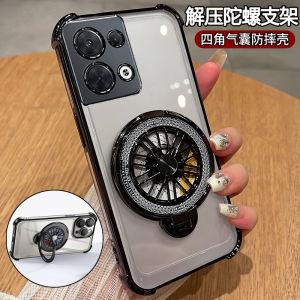 Ultra-Thin Silicone Phone Case for OPPO Reno8 Full Coverage Protective Shell Mens Womens with Stand Anti-Fall Lightweight