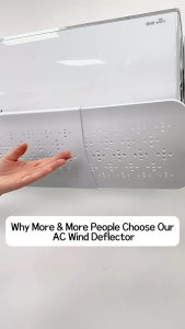Comfortable Sleep Air Conditioner Wind Deflector 710-1060mm Adjustable Windshield 180° Anti-Direct Blow Base Negative Ion Activated Carbon Options