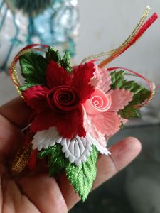 BUNGA KAIN BUNGA ROSE / APLIKASI BUNGA TEMPEL BAJU HIASAN HANTARAN AKSESORIS SOUVENIR HAMPERS