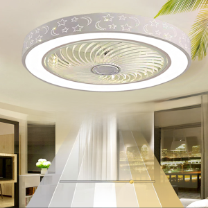 Modern Minimalist Childrens Room Ceiling Fan Light Quiet Living Room Hanging Fan Light Nordic Style Home Use with Electric Fan Light